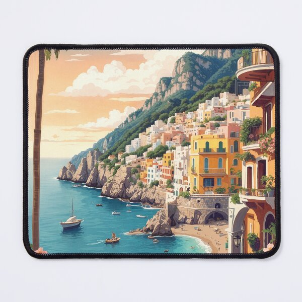 Item preview, Capri Vintage Retro Poster: Timeless Charm and Mediterranean Beauty designed and sold by Ceemko's Vintage Corner.