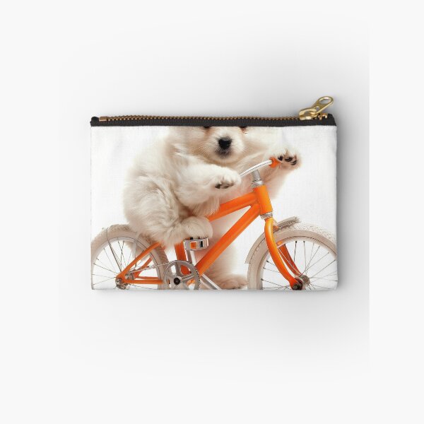 Item preview, Little cute Chao Chao riding the orange bicycle designed and sold by Samonshop.