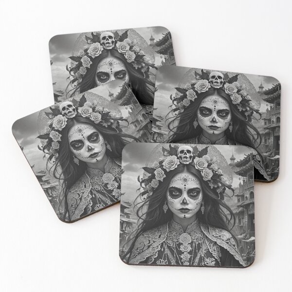 Item preview, Catrina from Pakistan in Black and White. designed and sold by CultureCatrinas.