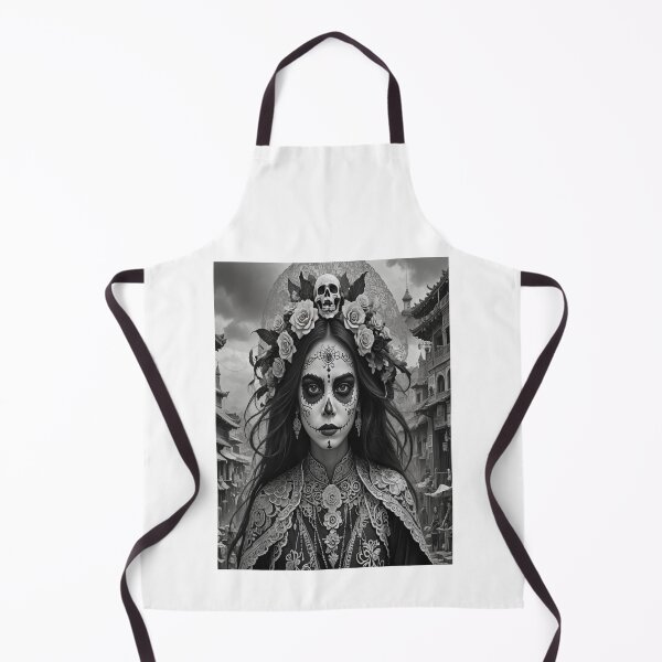 Item preview, Catrina from Pakistan in Black and White. designed and sold by CultureCatrinas.