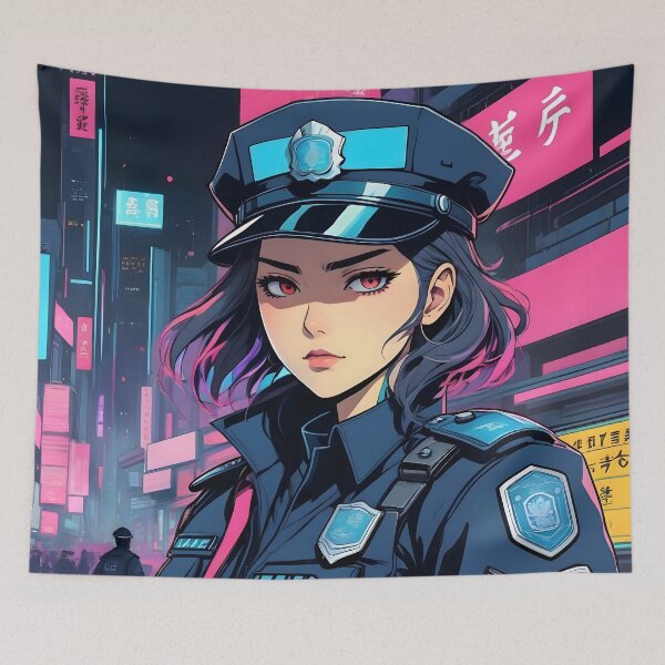 Item preview, Cyberpunk Police Officer designed and sold by papi1998.