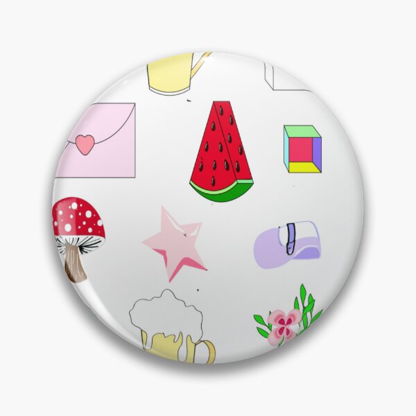 Item preview, Creating graphic art drawings featuring watermelons, drinks, playful shapes, and mushrooms designed and sold by Nature  Nblossom.