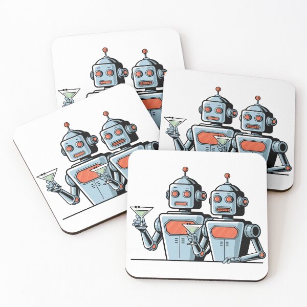 Item preview, Robot Happy Hour designed and sold by Angry Swan Designs.