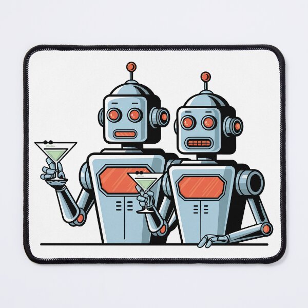 Item preview, Robot Happy Hour designed and sold by Angry Swan Designs.