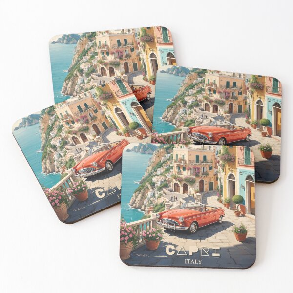 Item preview, Capri Splendor: Vintage Travel Poster designed and sold by Ceemko's Vintage Corner.