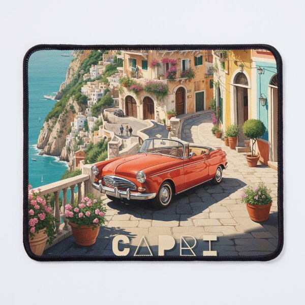 Item preview, Capri Splendor: Vintage Travel Poster designed and sold by Ceemko's Vintage Corner.