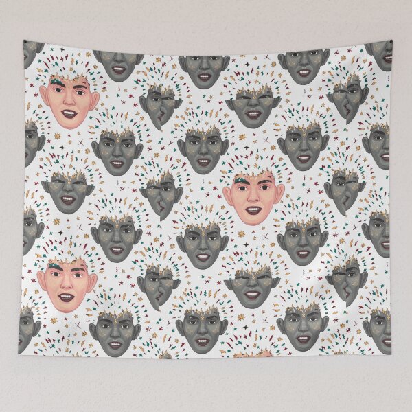 Item preview, seamless Retro Pattern floral ornament - face ornament ,Caraval style  designed and sold by RAZ1995.