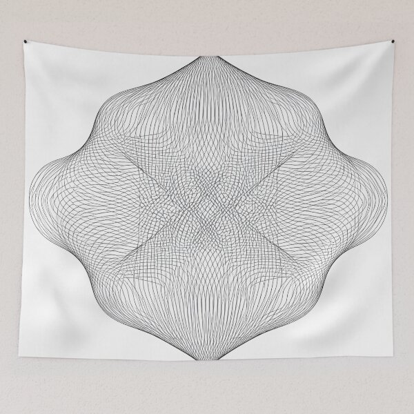 Aperçu de l'œuvre Mandala monochrome complexe créée et vendue par moba--mania.