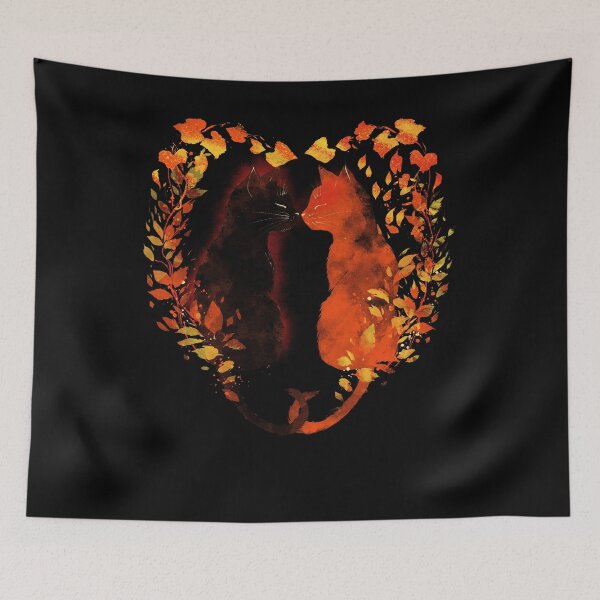 Item preview, Cats in fall designed and sold by kharma zero.