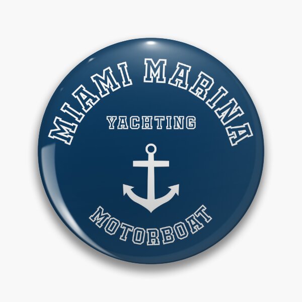 Item preview, Miami Marina Florida Yacht Yachting Motorboat Vintage designed and sold by PB Mary.