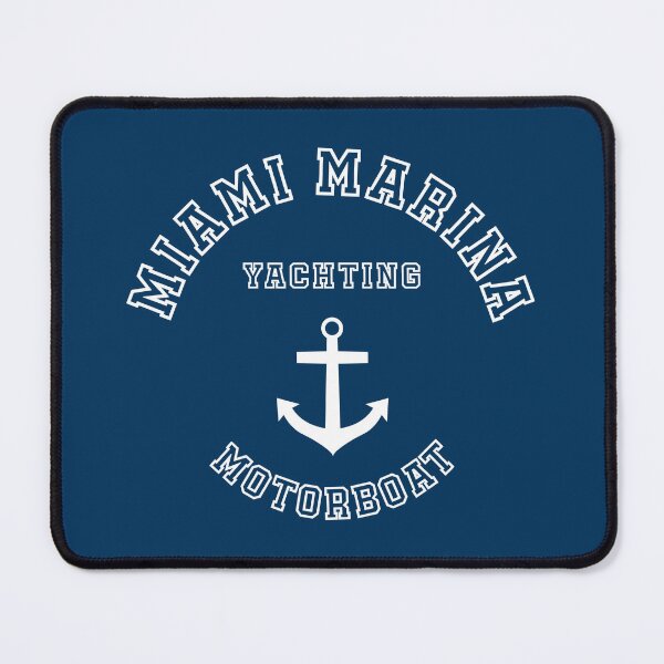 Item preview, Miami Marina Florida Yacht Yachting Motorboat Vintage designed and sold by PB Mary.