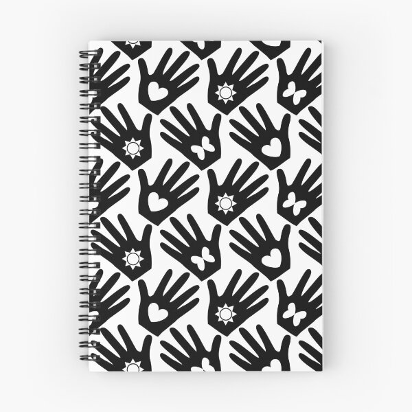 Aperçu de l'œuvre Motif mains noir et blanc créée et vendue par mariamsol.