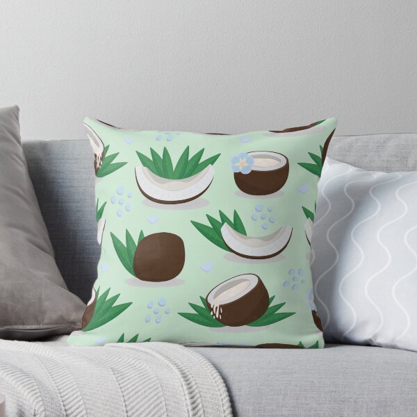 Item preview, Bright coconut seamless pattern designed and sold by OM-lova.