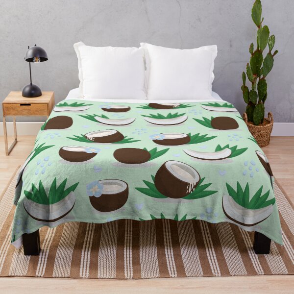 Item preview, Bright coconut seamless pattern designed and sold by OM-lova.