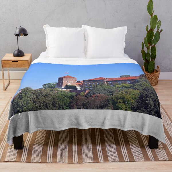 Item preview, Wawel castle tower with the Polish flag in Krakow Poland designed and sold by goceris.