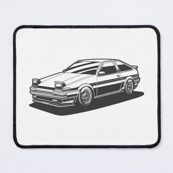 Item preview, "BORN TO BOOST" JDM Toyota AE86 Line Art Style designed and sold by TrilogyMerch.