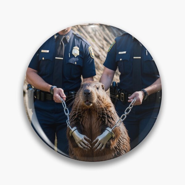 Item preview, Beaver arrested by the police designed and sold by ArtisticPen-art.