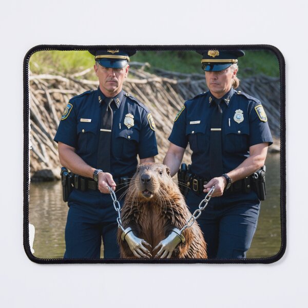 Item preview, Beaver arrested by the police designed and sold by ArtisticPen-art.