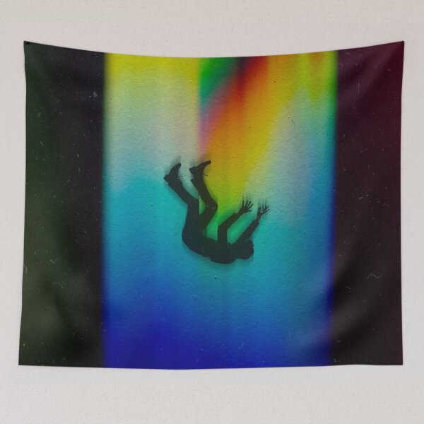Item preview, Descent Through Light: A Surreal Sci-Fi Vision of a Man's Fall Through Infinite Luminescence designed and sold by seamless.