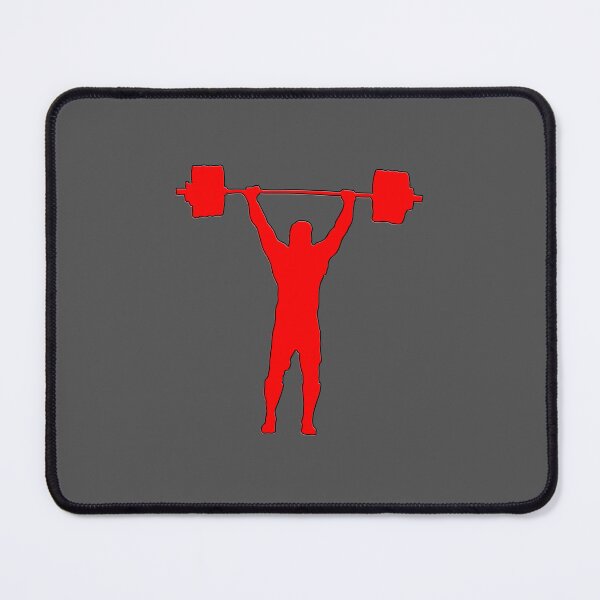 Item preview, Bold Weightlifter Silhouette in Red designed and sold by 4rpixs.