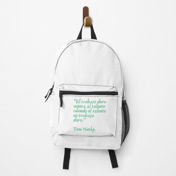 Item preview, Cita de Tim Notke: "El trabajo duro supera al talento cuando el talento no trabaja duro" designed and sold by Bookwormshop.
