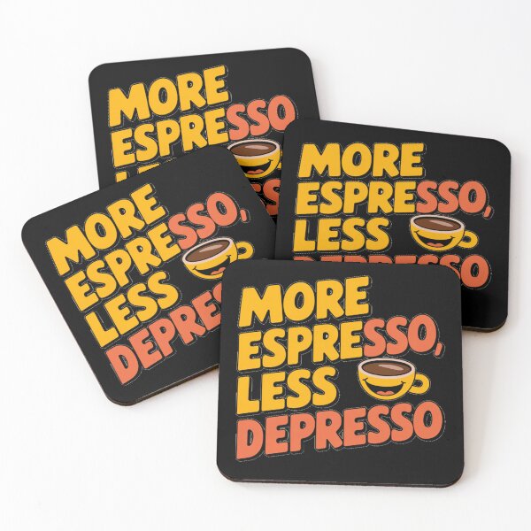 Item preview, Coffeelovers artwork: More Espresso, Less Depresso designed and sold by Davideus.