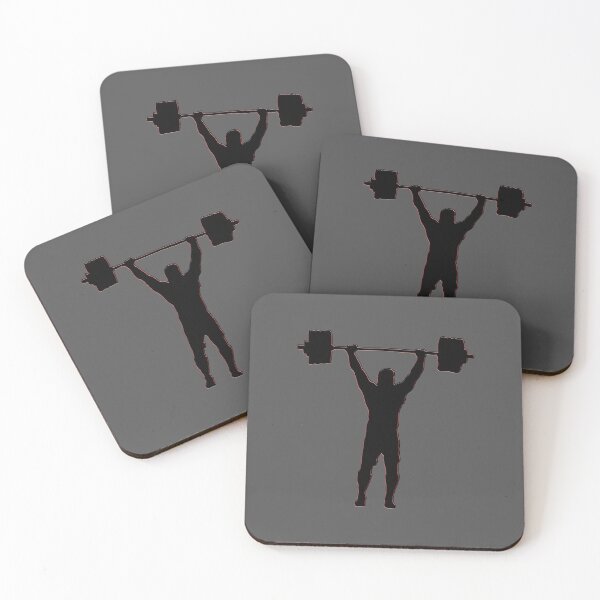 Item preview, Bold Weightlifter Silhouette in black designed and sold by 4rpixs.