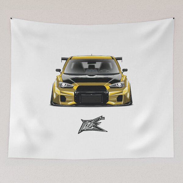 Item preview, mitsubishi lancer evoX varis yellow  designed and sold by NaquashM.