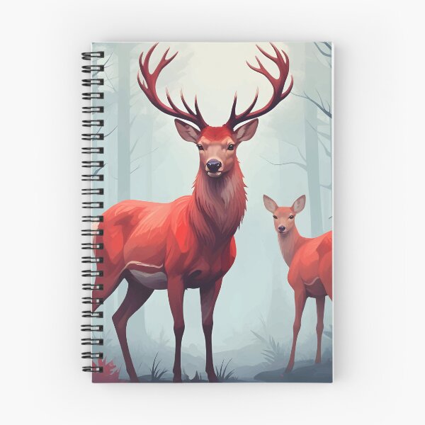 Item preview, Red Deer in a Foggy Forest designed and sold by WildlifeInc.
