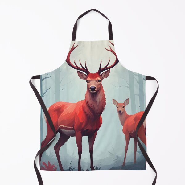 Item preview, Red Deer in a Foggy Forest designed and sold by WildlifeInc.