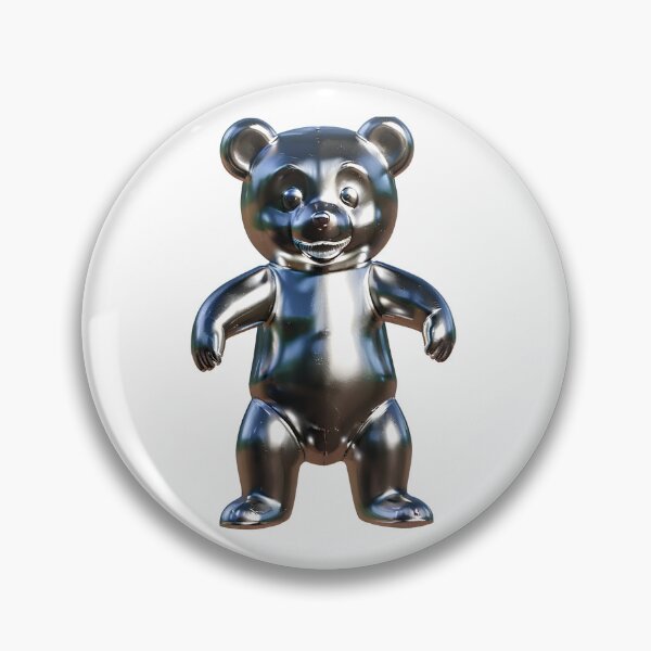 Item preview, Chrome Bear Figurine designed and sold by trendyhuman.