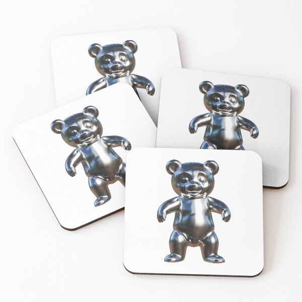 Item preview, Chrome Bear Figurine designed and sold by trendyhuman.