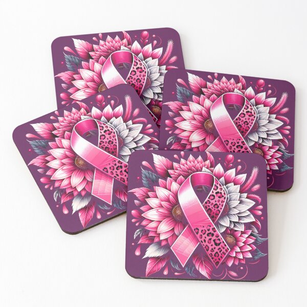 Item preview, Pink Ribbon Floral Power - Bold Breast Cancer Awareness Art designed and sold by Margival.