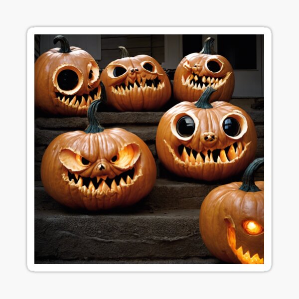 Nightmare Pumpkins | Halloween | Fear Sticker