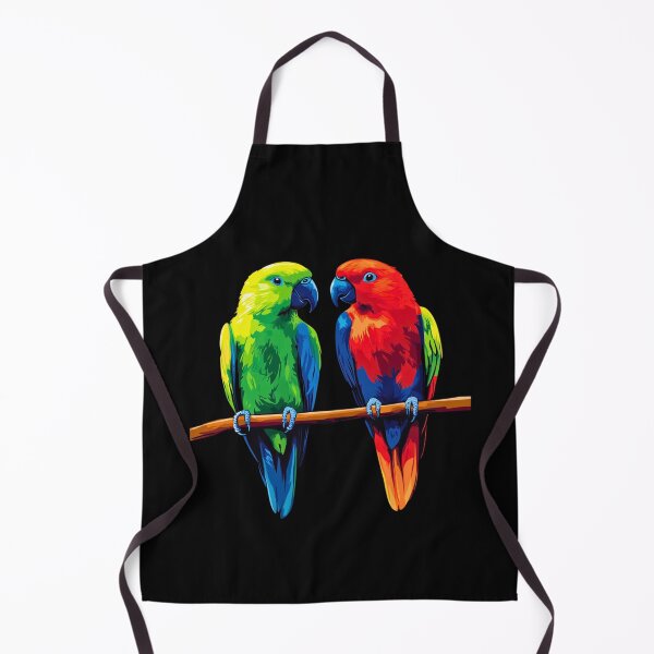 Item preview, Colorful Eclectus Parrot Pair – Vibrant Tropical Bird Illustration designed and sold by mArtWear.