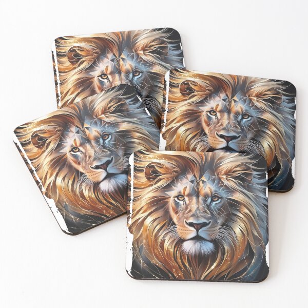 Item preview, A majestically abstract lion designed and sold by ArtisticPen-art.