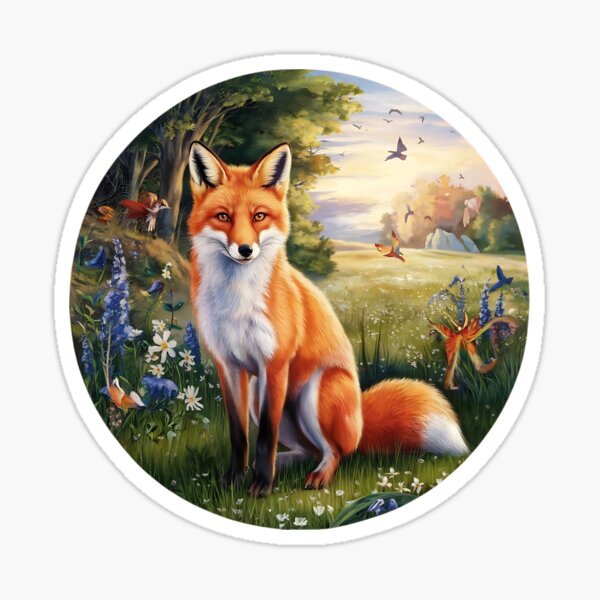 Item preview, Cute Red Fox designed and sold by Ambient Mind Design.