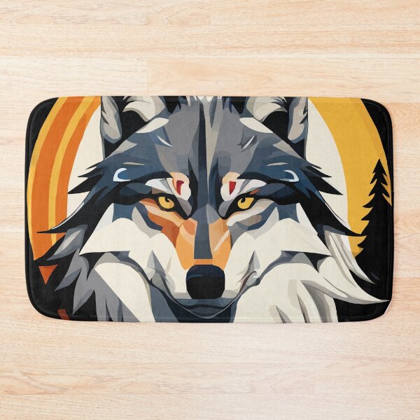 Item preview, native art wolf designed and sold by Andre Faubert.