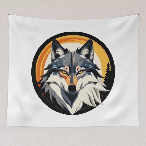 Item preview, native art wolf designed and sold by Andre Faubert.