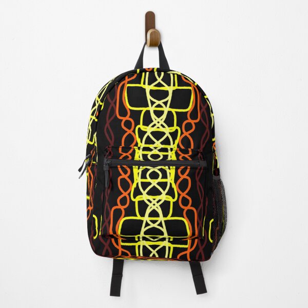 Item preview, Abstract red and yellow vertical pattern  designed and sold by Stefrait-7.