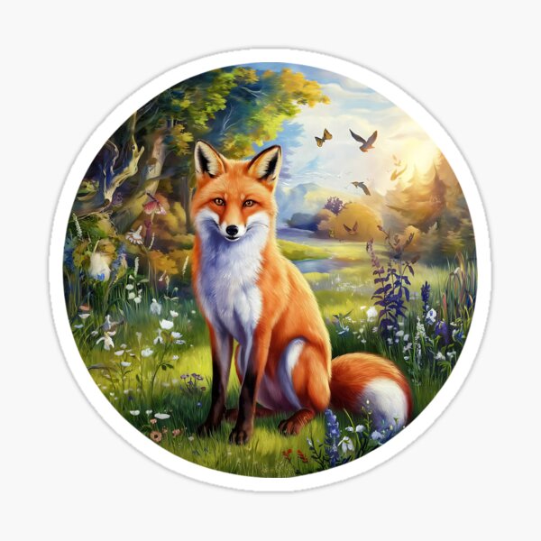 Item preview, Cute Red Fox designed and sold by Ambient Mind Design.