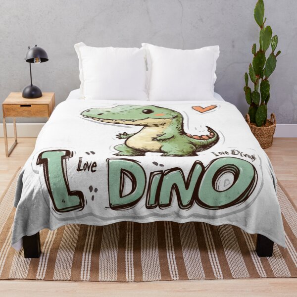 Item preview, Cute Kawaii Dinosaur “I Love Dino” Design designed and sold by BeUniqueCo.
