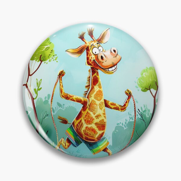 Item preview, Happy Giraffe Poster - Safari Decor | Colourful Animal Art | Quirky Animal Poster | Playroom Wall Art designed and sold by UpNorthArts.