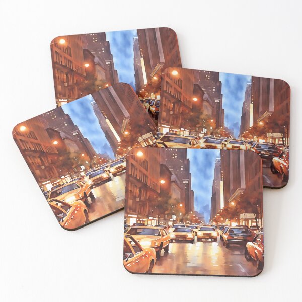 Item preview, Taxicab Tussle designed and sold by RCWatercolours.
