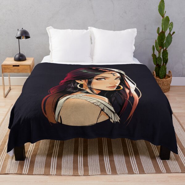 Item preview, Native American Indian Woman designed and sold by ArtCraftLab.