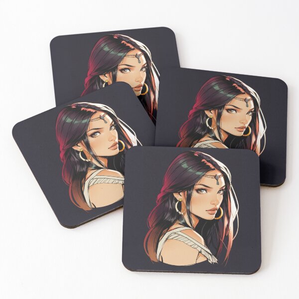 Item preview, Native American Indian Woman designed and sold by ArtCraftLab.