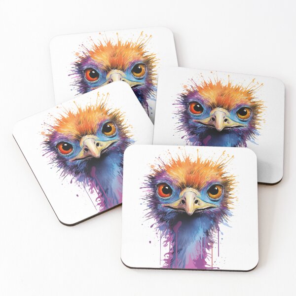 Item preview, Emu, Watercolor, Australien designed and sold by XPIXELSTORE.