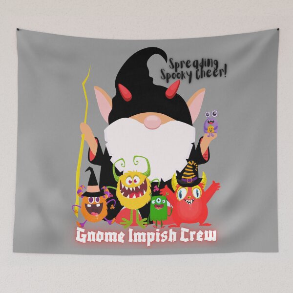 Item preview, Gnome Impish Crew Spreading Spooky Cheer | Halloween Gnome Art & Festive Gnome Design for Halloween Fun designed and sold by Gnome to Express.
