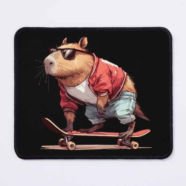 Item preview, Funny Capybara Skater Skateboarding designed and sold by TomFrontierArt.