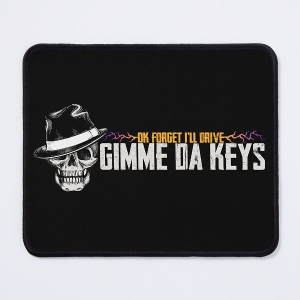 Item preview, Gimme Da Keys - Skull in Gangster Hat designed and sold by Awake Productions.